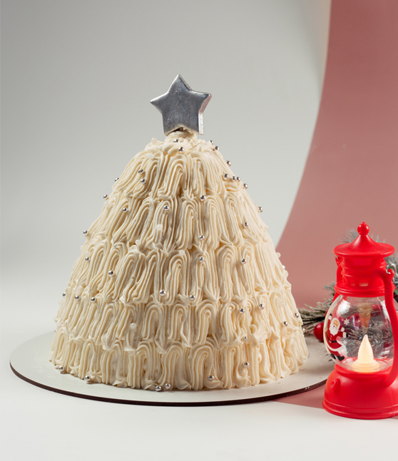 Готовый торт «Елка белоснежная»