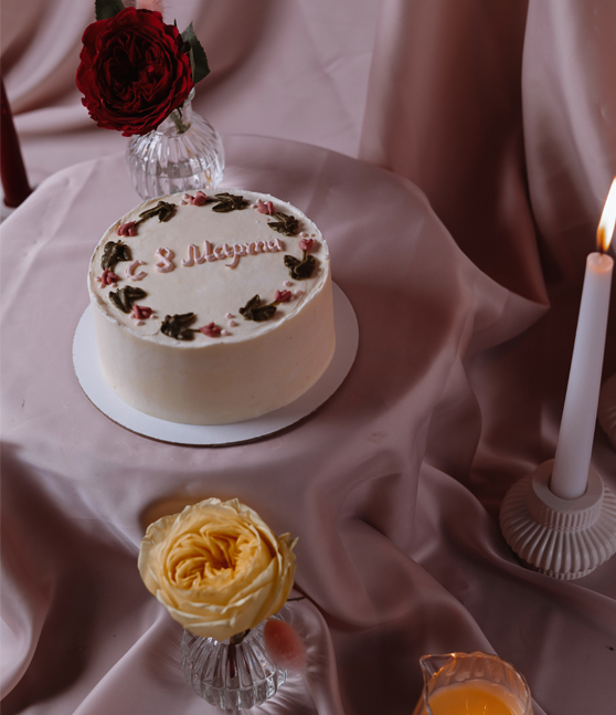 Мини торт «с 8 марта»