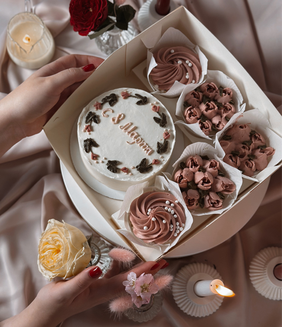 Набор мини торт+капкейки