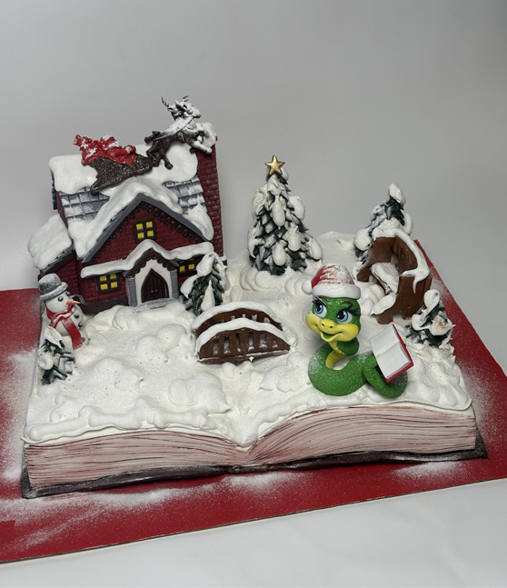 Торт на заказ «Рождественский двор»