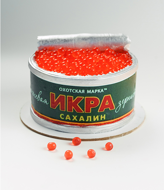 Новогодний торт «Сахалинская икра»