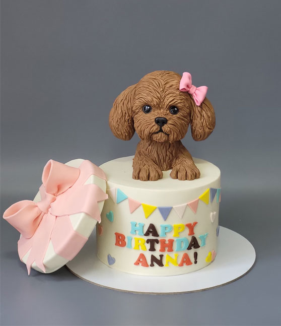 Торт на заказ «Собачка»,